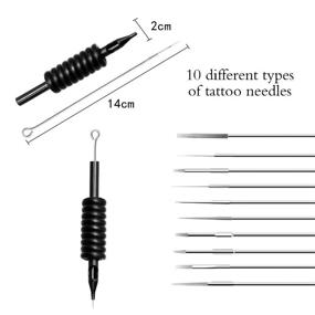 img 3 attached to 🖋️ 5pcs Tattoo Needles Tubes and 15ML Tattoo Ink Combo – Pre-sterilized Disposable Tattoo Needle Tube and Ink Set (Random Model Type) from Chiitek