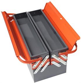 img 2 attached to Anlgkosy Orange and Gray 17-Inch Cantilever Steel Multi-Purpose Tool Box: Versatile Storage Solution with Orange and Gray Design
