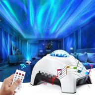 🌌 aurora projector & white noise night light: perfect bedroom ambiance with bluetooth speaker & remote control логотип