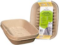 🐱 convenient kitty sift: large disposable sifting litter box - plastic free, liners included logo