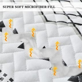img 2 attached to FlySheep Легкий геометрический покрывало из микрофибры для постельного белья