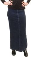 👗 versatile dark denim skirt: wj 114 women's clothing essential logo