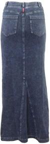 img 2 attached to 👗 Versatile Dark Denim Skirt: WJ 114 Women's Clothing Essential