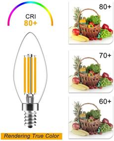 img 1 attached to SHINESTAR Dimmable Candelabra Chandelier: Industrial Electrical with Equivalent Brightness