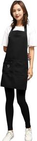 img 3 attached to π© Water-Resistant VK APRON: Adjustable Cooking Aprons for Men and Women with Pockets