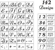 шаблоны писем по дереву: 44 шт. алфавитных шаблона с цифрами и знаками - многоразовые пластиковые шаблоны для стены и дерева - 2 шрифта и 142 дизайна логотип