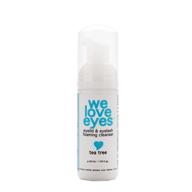 🌿 we love eyes: tea tree eyelid foaming cleanser - vegan, all-natural, cruelty-free - gentle on false lashes logo