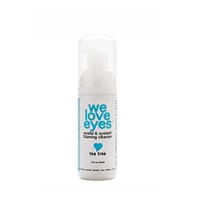 img 3 attached to 🌿 We Love Eyes: Tea Tree Eyelid Foaming Cleanser - Vegan, All-Natural, Cruelty-Free - Gentle on False Lashes