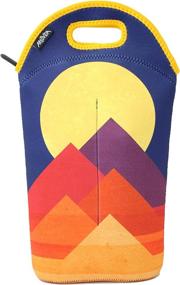 img 4 attached to 🍾 ARTOVIDA Artists Collective 3-in-1 Wine Tote: Carry and Chill Champagne, Wine, and Beer Bottles with Full Moon and Pyramid Design by Budi Kwan (Indonesia)