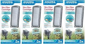 img 1 attached to Enhance Aquarium Filtration with Marina Slim Filter Carbon Plus Ceramic Cartridge - 18-Pack