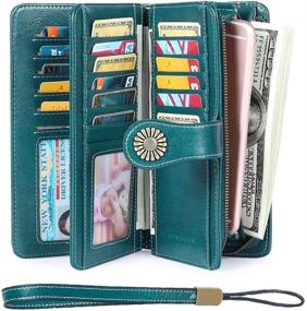 img 3 attached to 👜 KELEEL Genuine Leather Organizer Handbags & Wallets: Perfect for Women's Wallets