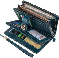 👜 keleel genuine leather organizer handbags & wallets: perfect for women's wallets logo