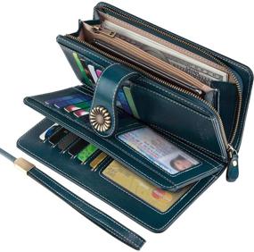 img 4 attached to 👜 KELEEL Genuine Leather Organizer Handbags & Wallets: Perfect for Women's Wallets