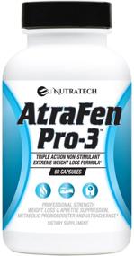 img 4 attached to 🔥 Nutratech Atrafen Pro-3: Powerful Stimulant-Free Weight Loss Pill for Fat Burn, Appetite Control, Digestive Health & Body Detox