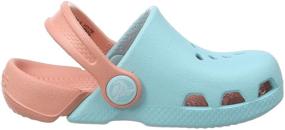 img 1 attached to 👟 Crocs Kids Electro Ice Blue/Melon 7 Toddler: Comfortable and Stylish Footwear for Toddler/Little Kid