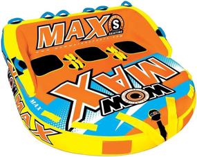 img 4 attached to 🌊 WOW World of Watersports Max Inflatable Towable Deck Tube for Boating - 1, 2 or 3 Person, 18-1060: An Epic Water Adventure Await!