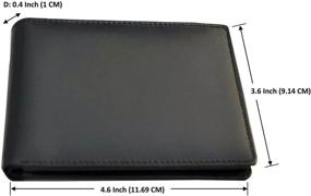 img 2 attached to 👛 BDGiant Leather Window Trifold Wallet Black: Sleek and Functional Must-Have