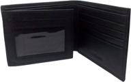 👛 bdgiant leather window trifold wallet black: sleek and functional must-have logo