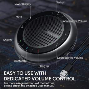 img 1 attached to PALOVUE Bluetooth Speakerphone - USB Conference Speaker and Microphone with CVC 8.0 Noise Cancelling, Touch Control, 360° Voice Pickup, 15-Hour Calling Time - Ideal for Home Office Use