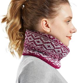 img 2 attached to Stay Warm and Stylish with FairDew Weather Warmer Women Gaiter: Essential Women's Accessories for Scarves & Wraps