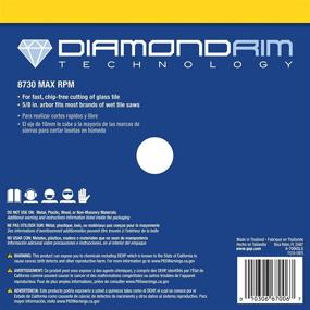 img 1 attached to 🔪 QEP 6-7006GLQ: 7-Inch Glass Tile Diamond Blade – Ultimate Precision for Wet Cutting, 7mm Rim Height, 5/8-Inch Arbor, 8730 Max RPM