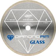 🔪 qep 6-7006glq: 7-inch glass tile diamond blade – ultimate precision for wet cutting, 7mm rim height, 5/8-inch arbor, 8730 max rpm логотип