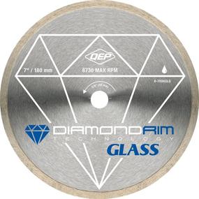 img 4 attached to 🔪 QEP 6-7006GLQ: 7-Inch Glass Tile Diamond Blade – Ultimate Precision for Wet Cutting, 7mm Rim Height, 5/8-Inch Arbor, 8730 Max RPM