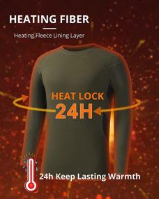 img 2 attached to 🔥 Runhit Men's Thermal Underwear Set - Long Johns for Men, Thermal Shirts and Pants Base Layer - Mens Thermal Underwear