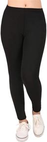 img 4 attached to 👖 Stylish HDE Girls Leggings Designs for Any Occasion - Perfect Length for Girls' Clothing