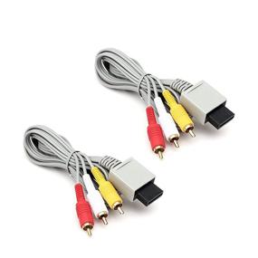 img 3 attached to Wii U AV Cable: Premium Composite Audio Video Cord for Nintendo Wii U (6 Feet 2 Pack)