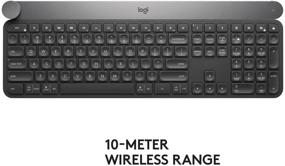 img 3 attached to 🔑 Logitech Craft Wireless Keyboard with Input Dial & Backlit Keys, Dark Grey & Aluminum - Advanced Creative Tool