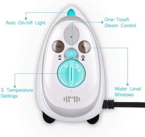 img 2 attached to 🔥 IIMII Mini Travel Steam Iron: Dual Voltage, Fast Heat Up & Powerful Steam