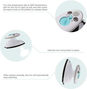 img 1 attached to 🔥 IIMII Mini Travel Steam Iron: Dual Voltage, Fast Heat Up & Powerful Steam
