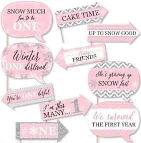 img 4 attached to Funny Pink ONEderland Snowflake Wonderland