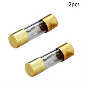 img 2 attached to Fielect 2Pcs 20A AGU Fuse Car Auto Audio Power Safety Protect Glass Tube Gold Plated Radio