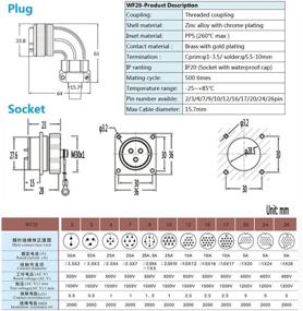 img 3 attached to High Voltage 500V авиационный пассивный разъем WF28 10-контактный разъем для подключения питания для автомобильных электрических приложений