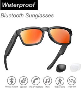 img 3 attached to 🕶️ OhO Bluetooth Sunglasses: Open Ear Audio Sunglasses with Speaker for Music and Calls - Water Resistant, UV Lens Protection - Compatible with All Smart Phones