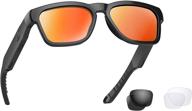 🕶️ oho bluetooth sunglasses: open ear audio sunglasses with speaker for music and calls - water resistant, uv lens protection - compatible with all smart phones logo