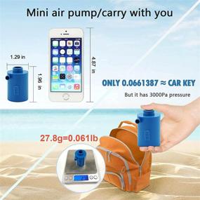 img 3 attached to 💨 BUYMAX Portable Electric Air Pump for Inflatables - USB Cable Included, Mini Inflator/Deflator Pump for Air Mattress, Pool Float, Air Bed (Battery-Free)