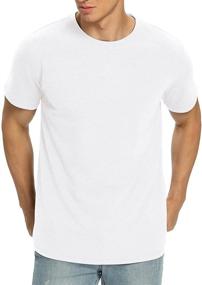 img 4 attached to 👕 NITAGUT Heather Cotton T-Shirt: Trendy Men's Clothing in T-Shirts & Tanks