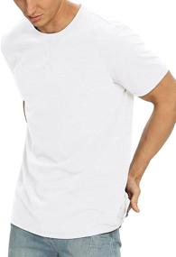 img 2 attached to 👕 NITAGUT Heather Cotton T-Shirt: Trendy Men's Clothing in T-Shirts & Tanks
