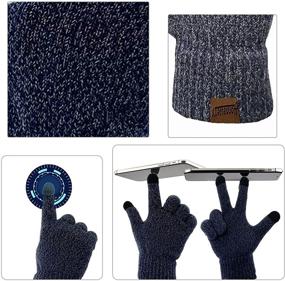 img 2 attached to Warm and Stylish Honnesserry Winter Beanie with Touchscreen Function - Perfect Women's Knitted Accessory