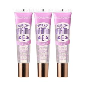 img 4 attached to 💄 Broadway Vita-Lip Clear Lip Gloss with Vitamin E - Set of 3, 0.47oz/14ml