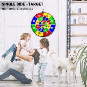 img 1 attached to 🎯 Lbsel Dart Board for Kids: Safe & Classic Toy Gift for Boys and Girls Ages 3 and Up (33.5cm)