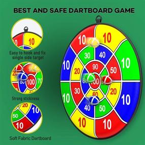 img 2 attached to 🎯 Lbsel Dart Board for Kids: Safe & Classic Toy Gift for Boys and Girls Ages 3 and Up (33.5cm)