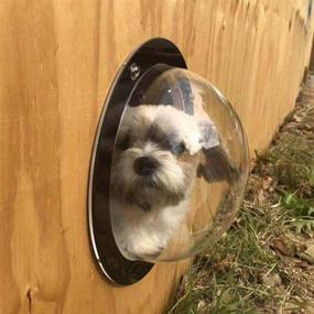 img 2 attached to XL Size BobbyPet Dog Fence Window with Clear View Dome - Peek Window for Dogs, Cats, Horses, and Children