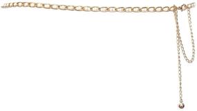 img 2 attached to eVogues Plus Size Faux Pearl Gold Chain Link 💎 Adjustable Waist Belt - Elevate Your Style with this Stunning Accessory!