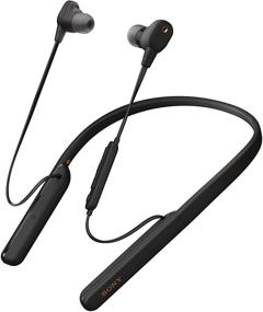 img 4 attached to Black Sony WI-1000XM2 Wireless Behind-Neck In-Ear Headset/Headphones with Mic and Alexa Voice Control for Phone Calls - Industry Leading Noise Cancellation