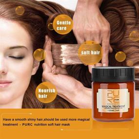 img 2 attached to 💆 PURC 5-Second Magical Hair Treatment Mask, 120ML - Repairs Damaged Hair Root, Hair Tonic with Keratin - Scalp & Hair Treatment