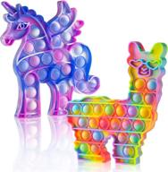 🦄 unleash fun and relaxation with kidsjoy llama unicorn fidget push logo